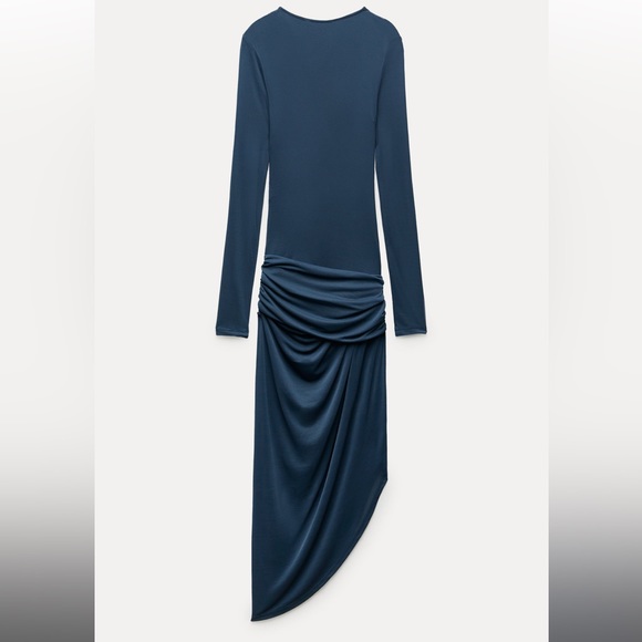 ZARA Collection Knotted Asymmetric Dress Size-L - Picture 10 of 13